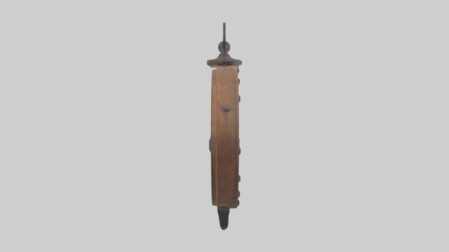 Rustic clock model 3D model