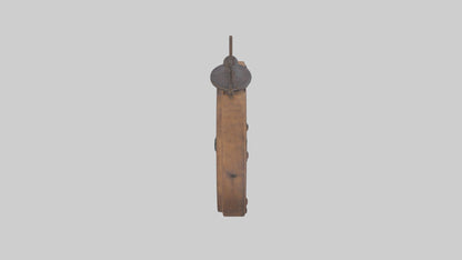 Rustic clock model 3D model