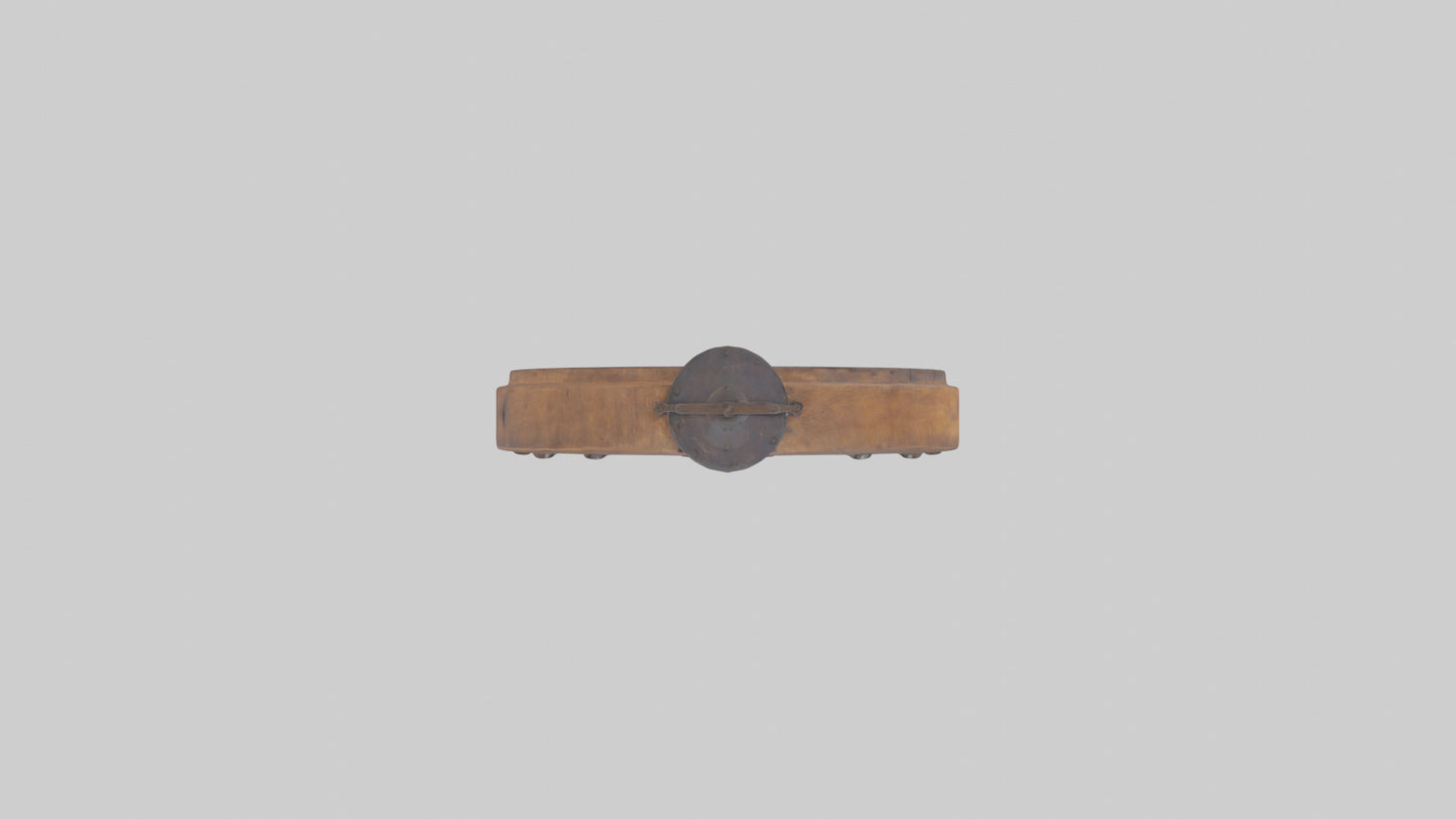 Rustic clock model 3D model