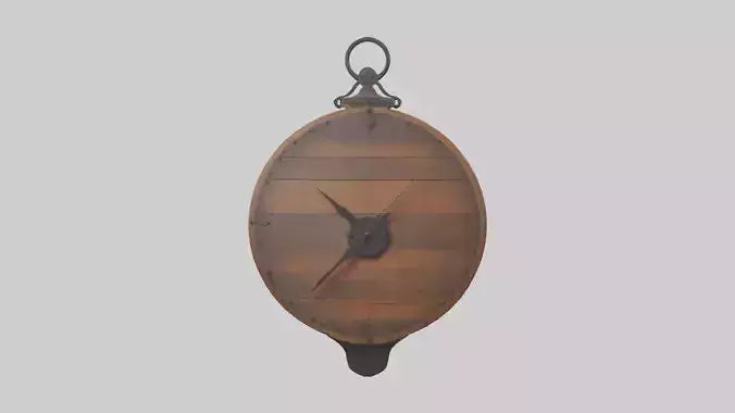 Rustic clock model 3D model