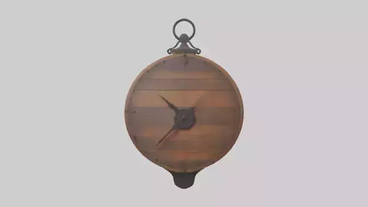 Rustic clock model 3D model