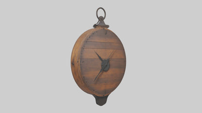Rustic clock model 3D model