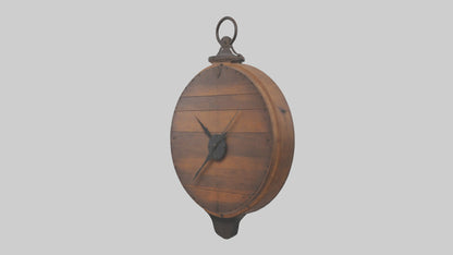 Rustic clock model 3D model
