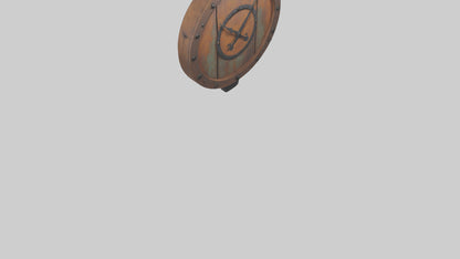 Rustic clock model 3D model