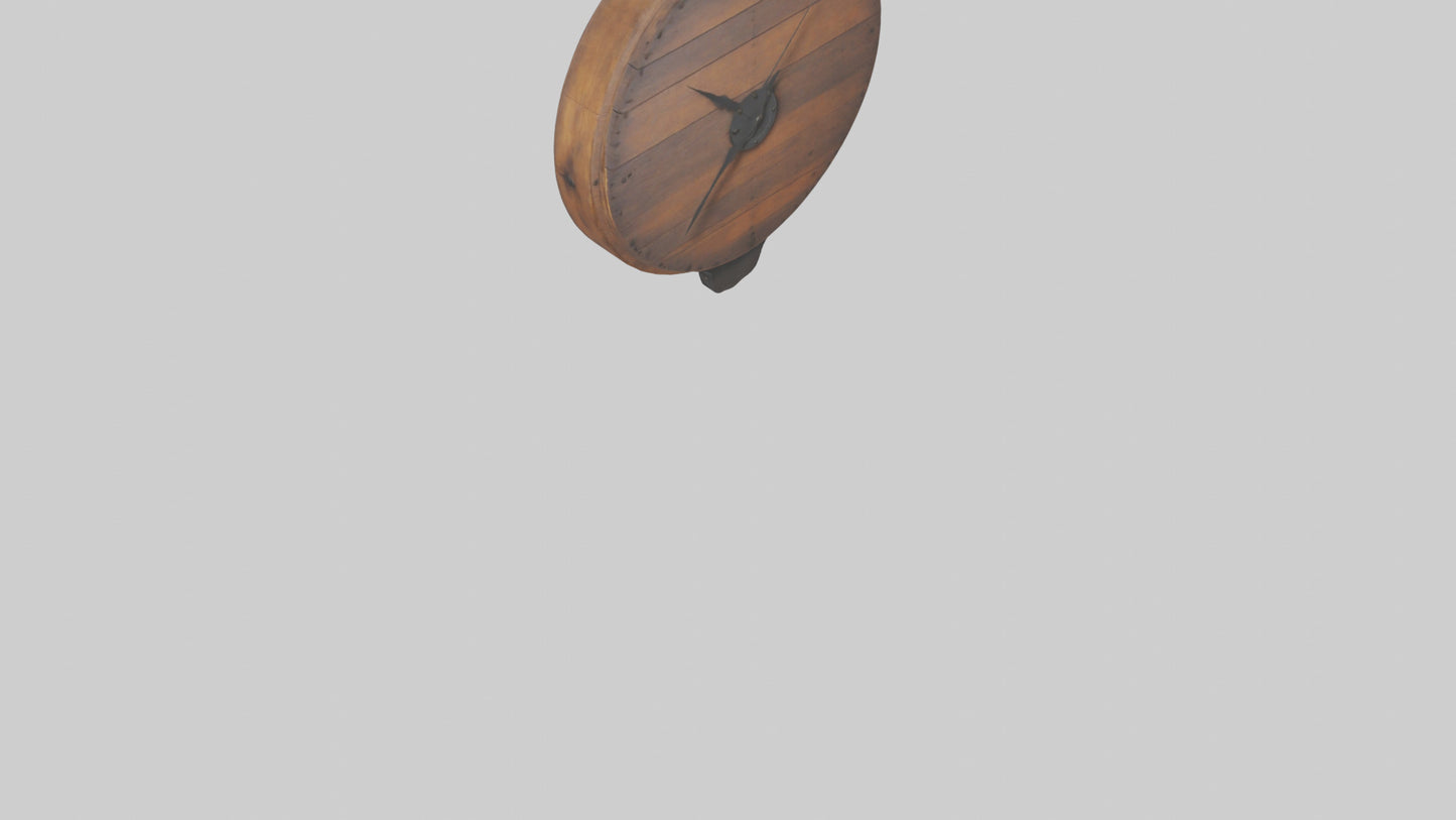 Rustic clock model 3D model