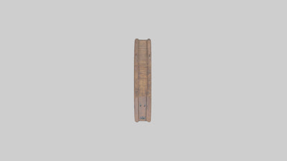 Rustic wooden door model VR / AR / low-poly