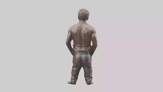 3D model Ryan Reynolds statue model VR / AR / low-poly