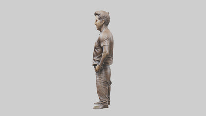 3D model Ryan Reynolds statue model VR / AR / low-poly