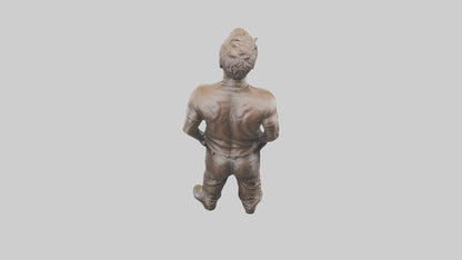 3D model Ryan Reynolds statue model VR / AR / low-poly