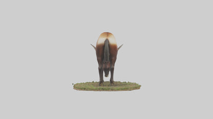Sable Antelope grazing model VR / AR / low-poly