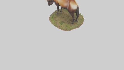 Sable Antelope grazing model VR / AR / low-poly