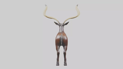 3D model Sable Antelope statue model VR / AR / low-poly