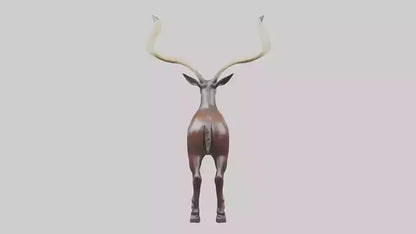 3D model Sable Antelope statue model VR / AR / low-poly