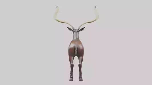 3D model Sable Antelope statue model VR / AR / low-poly
