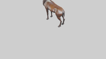 3D model Sable Antelope statue model VR / AR / low-poly
