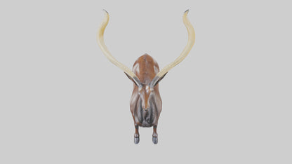 3D model Sable Antelope statue model VR / AR / low-poly