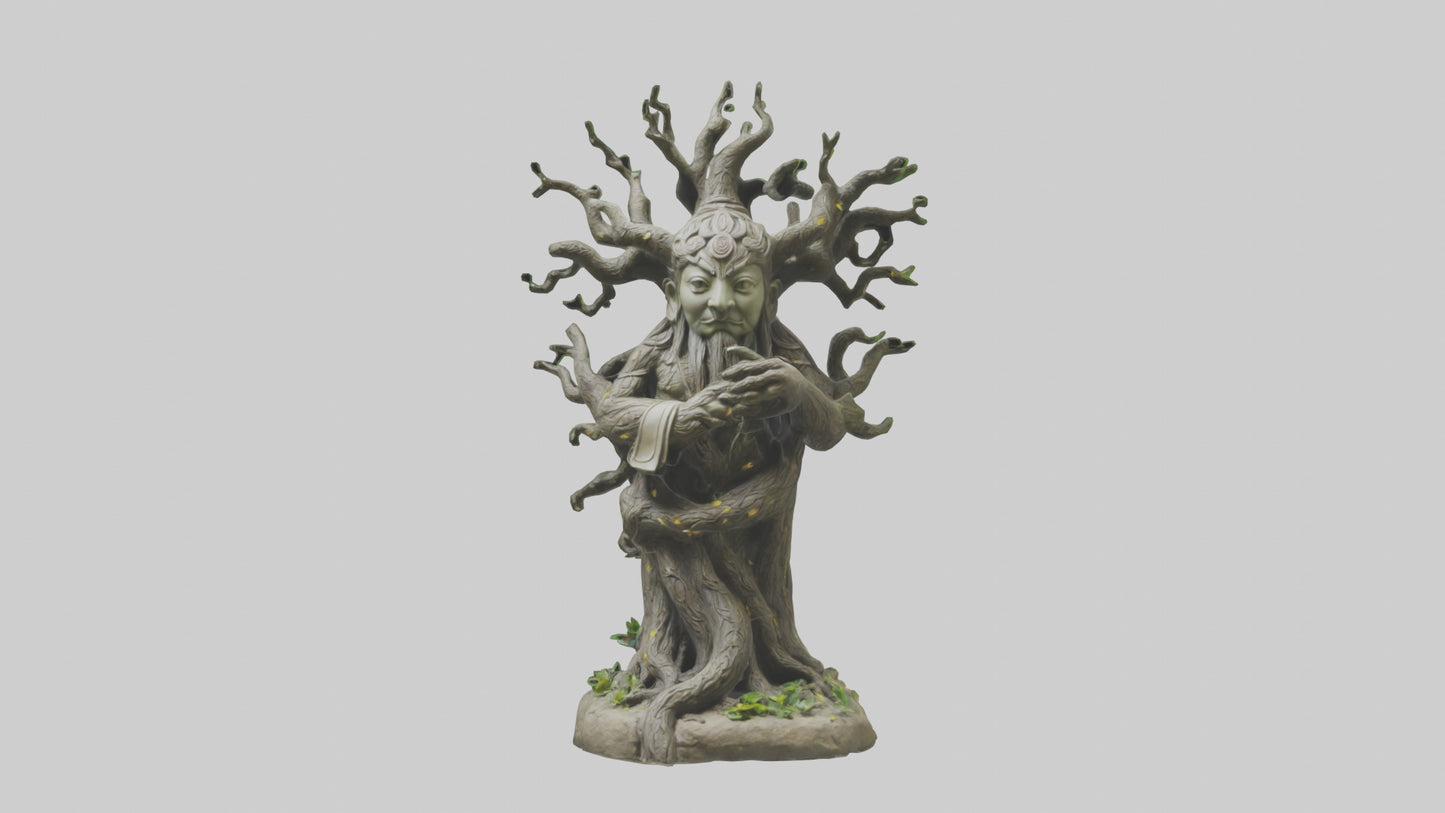 3D model Sacred Tree Guardian statue model VR / AR / low-poly