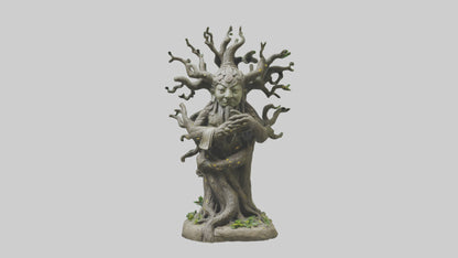 3D model Sacred Tree Guardian statue model VR / AR / low-poly