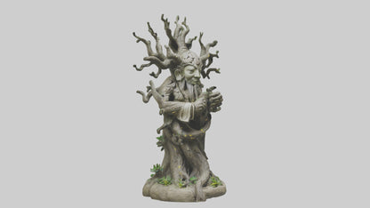 3D model Sacred Tree Guardian statue model VR / AR / low-poly