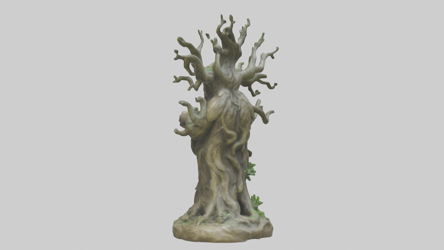 3D model Sacred Tree Guardian statue model VR / AR / low-poly