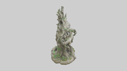 3D model Sacred Tree Guardian statue model VR / AR / low-poly