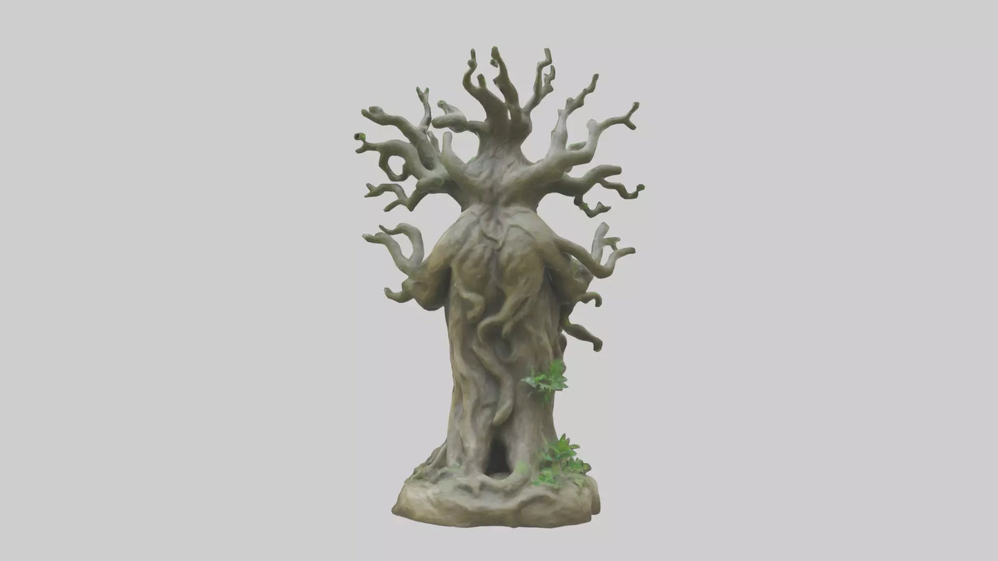 3D model Sacred Tree Guardian statue model VR / AR / low-poly