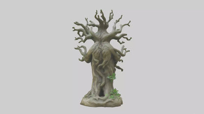3D model Sacred Tree Guardian statue model VR / AR / low-poly