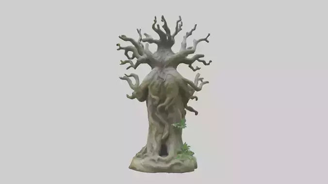 3D model Sacred Tree Guardian statue model VR / AR / low-poly
