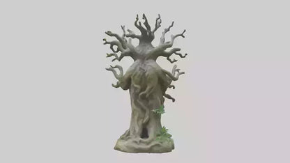3D model Sacred Tree Guardian statue model VR / AR / low-poly