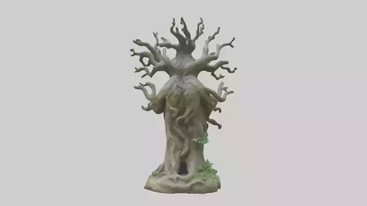 3D model Sacred Tree Guardian statue model VR / AR / low-poly