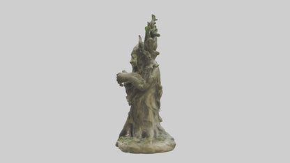 3D model Sacred Tree Guardian statue model VR / AR / low-poly