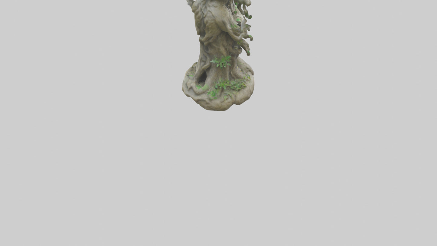 3D model Sacred Tree Guardian statue model VR / AR / low-poly
