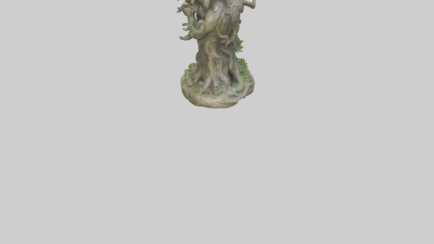 3D model Sacred Tree Guardian statue model VR / AR / low-poly