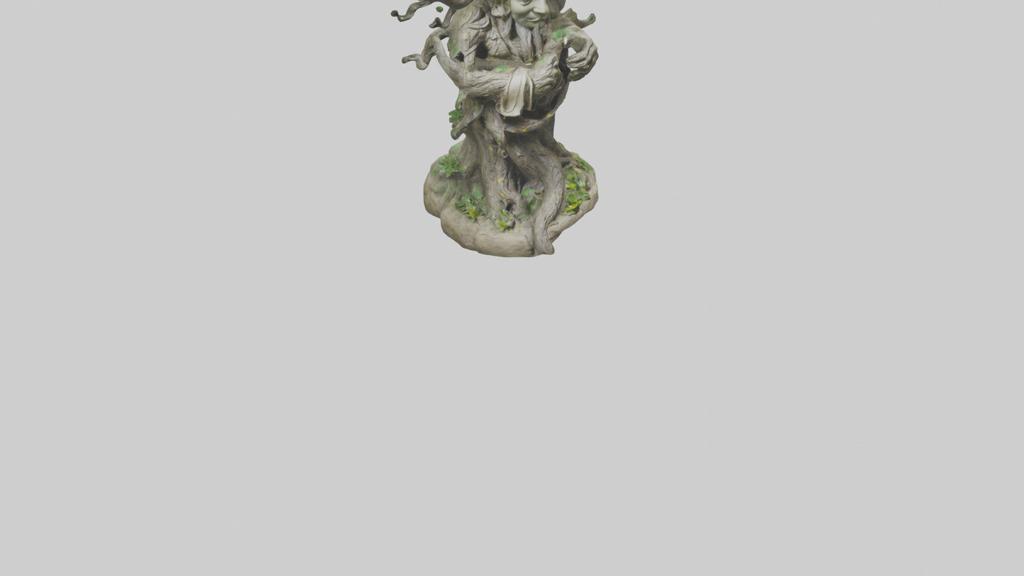 3D model Sacred Tree Guardian statue model VR / AR / low-poly