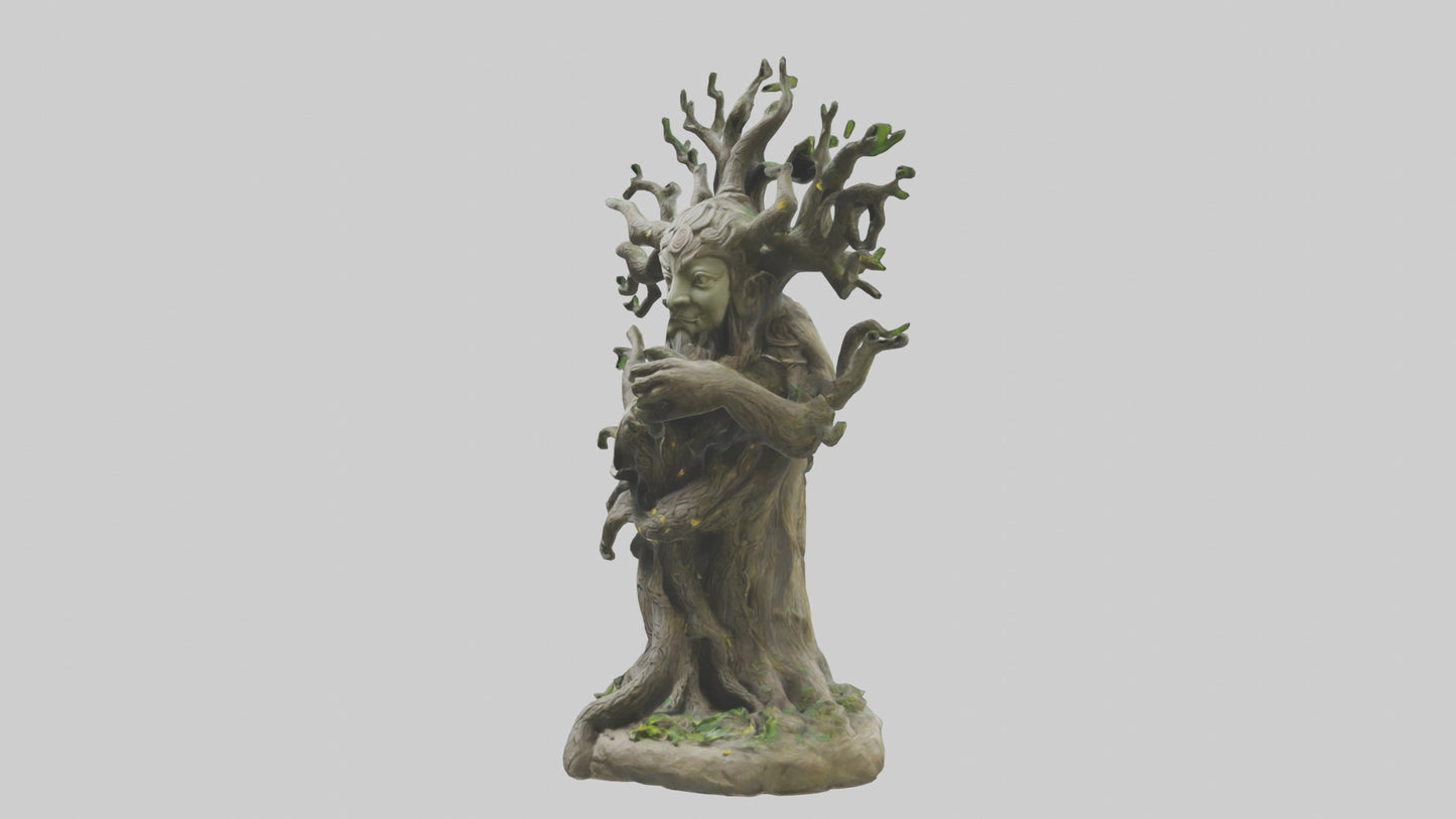 3D model Sacred Tree Guardian statue model VR / AR / low-poly