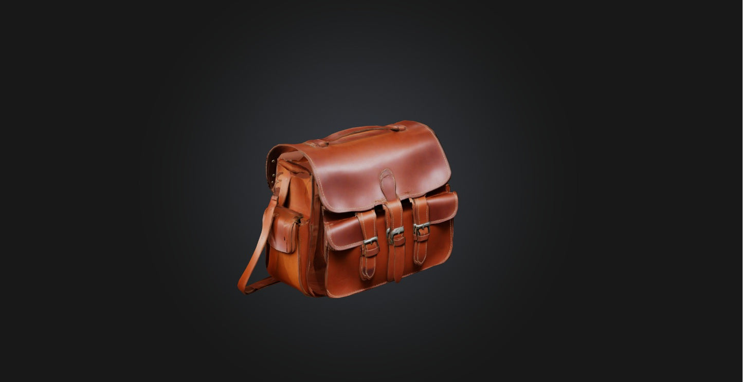 3D model Saddle bag VR / AR / low-poly