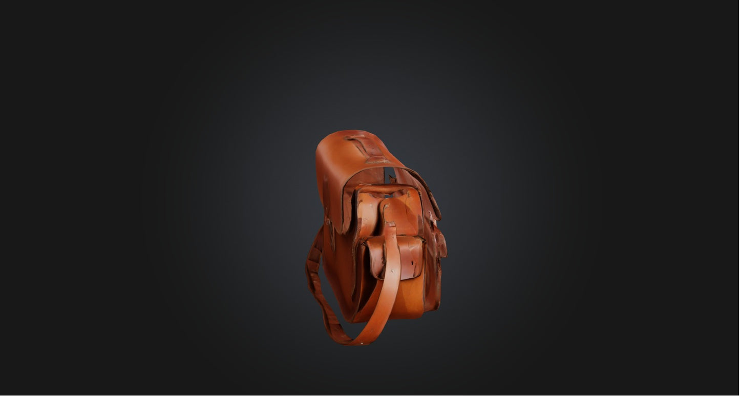 3D model Saddle bag VR / AR / low-poly
