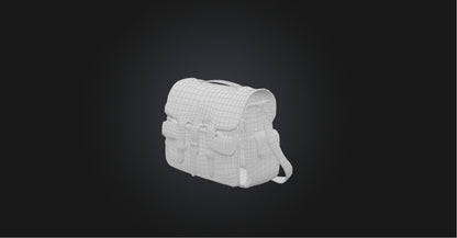3D model Saddle bag VR / AR / low-poly