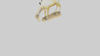 3D model Saiga Antelope statue model VR / AR / low-poly