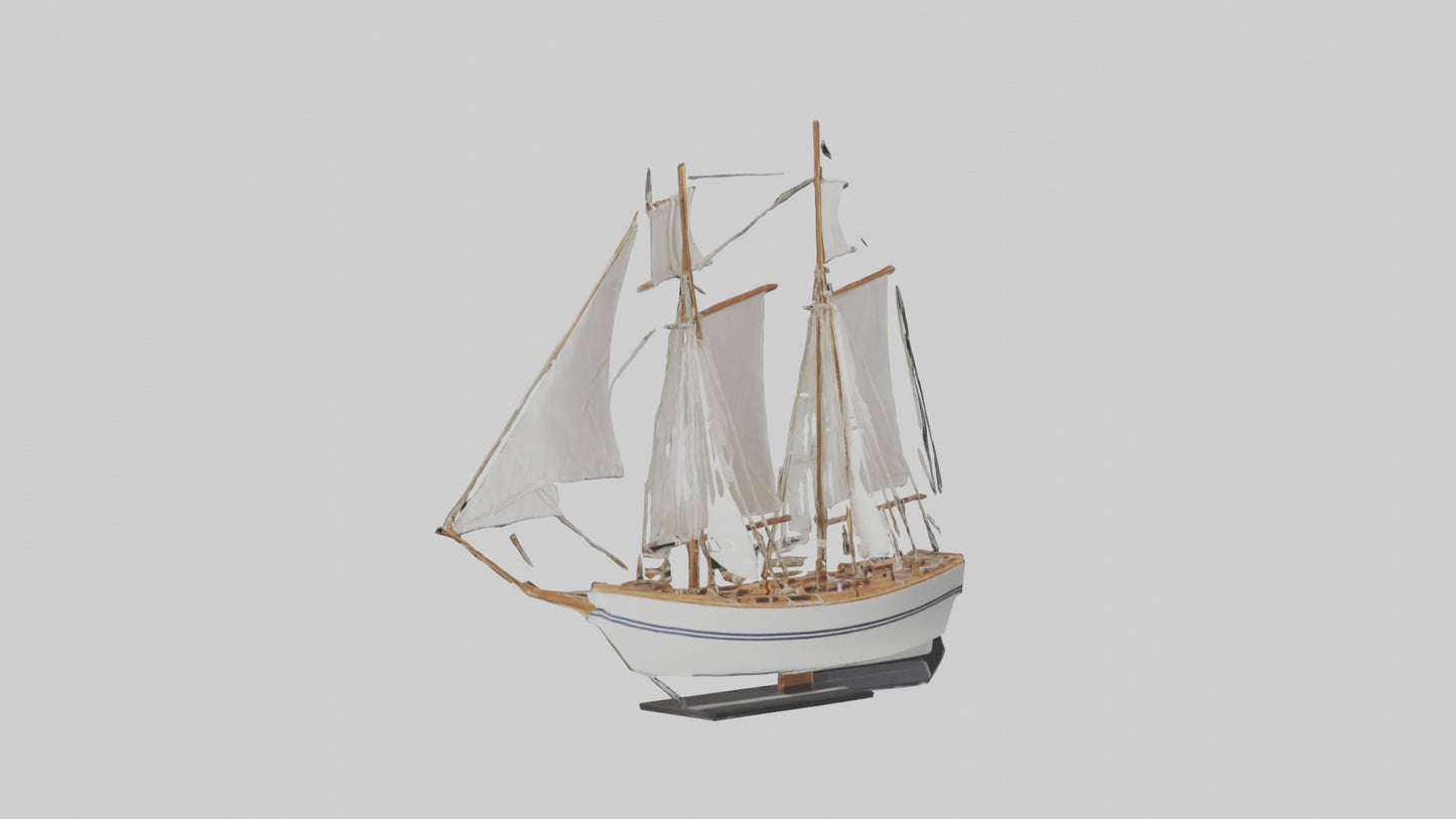 3D model Sailing Boat model VR / AR / low-poly
