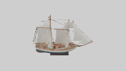 3D model Sailing Boat model VR / AR / low-poly