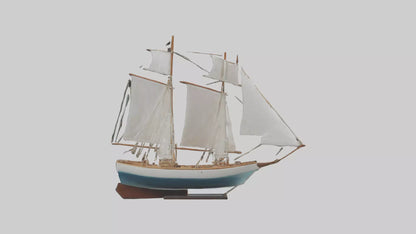 3D model Sailing Boat model VR / AR / low-poly