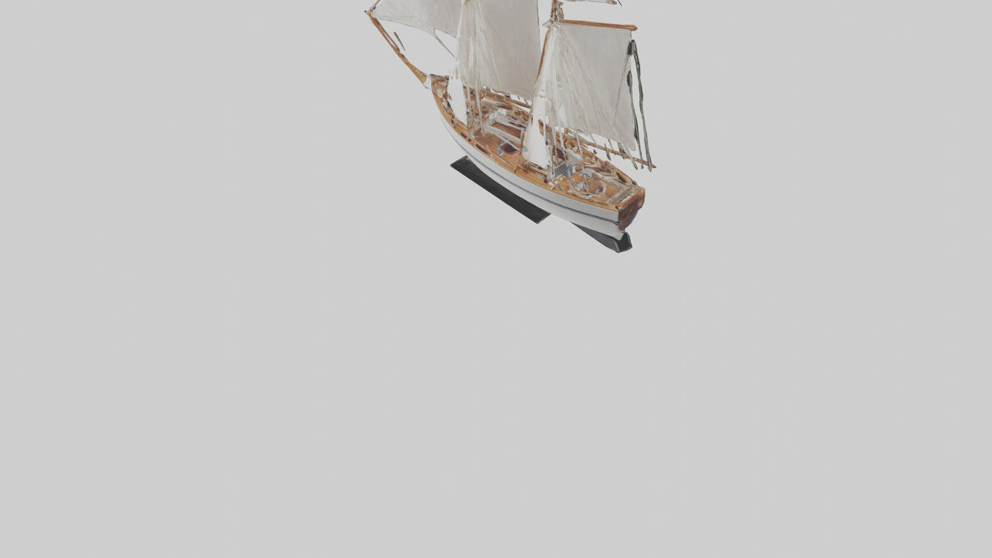 3D model Sailing Boat model VR / AR / low-poly