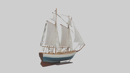 3D model Sailing Boat model VR / AR / low-poly