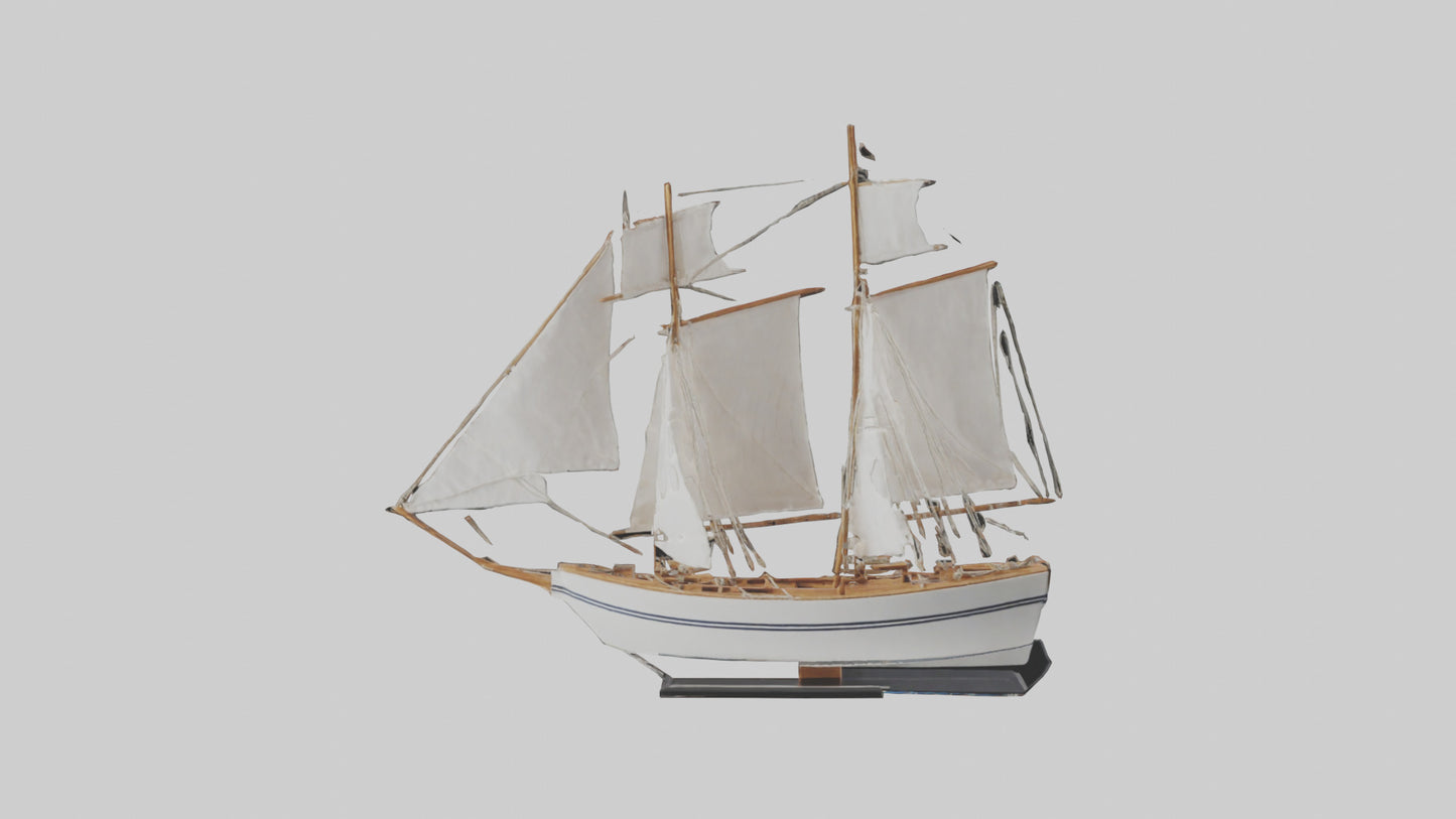 3D model Sailing Boat model VR / AR / low-poly