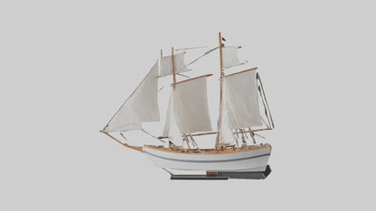 3D model Sailing Boat model VR / AR / low-poly