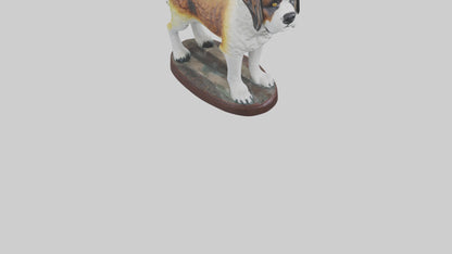 3D model Saint Bernard statue model VR / AR / low-poly
