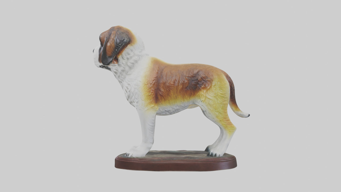 3D model Saint Bernard statue model VR / AR / low-poly