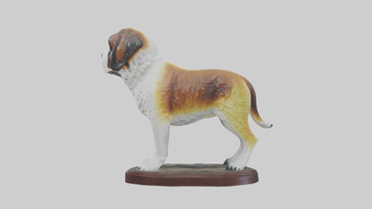 3D model Saint Bernard statue model VR / AR / low-poly