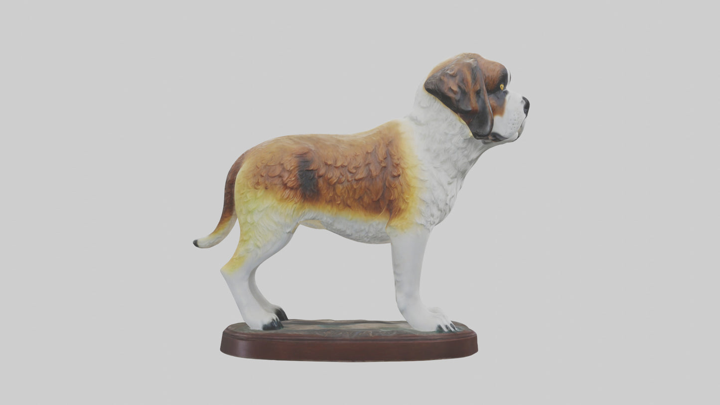 3D model Saint Bernard statue model VR / AR / low-poly